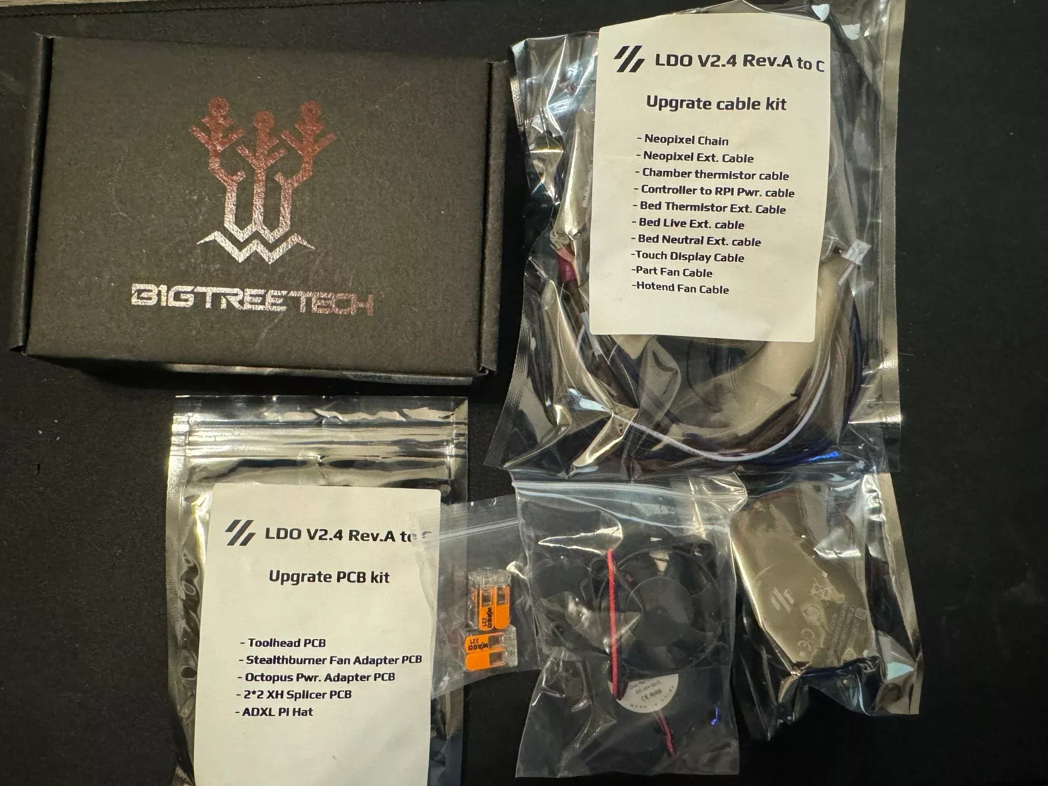 LDO Voron V2.4 Rev.A to Rev.C Upgrade Kit (RevA to RevC)
