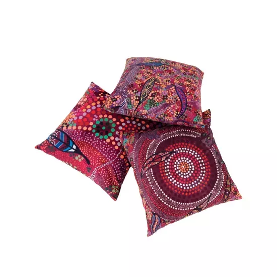 Leaves Over Country Printed Cushions – 3 x 50cm