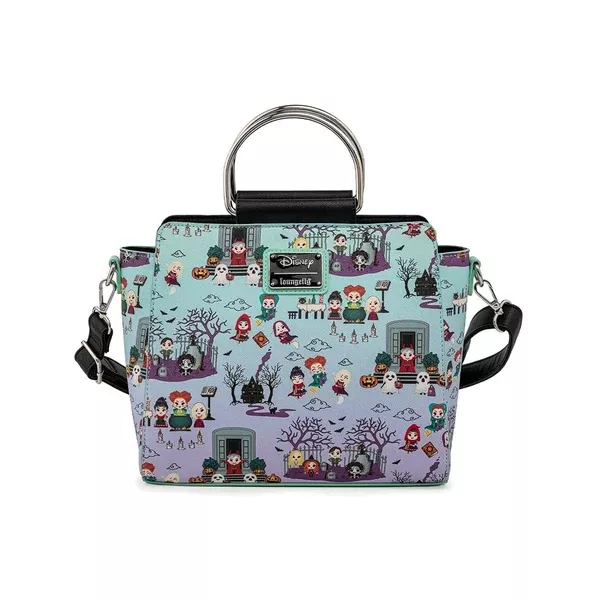 Loungefly Disney Hocus Pocus Scene All Over Print Crossbody Bag Purse