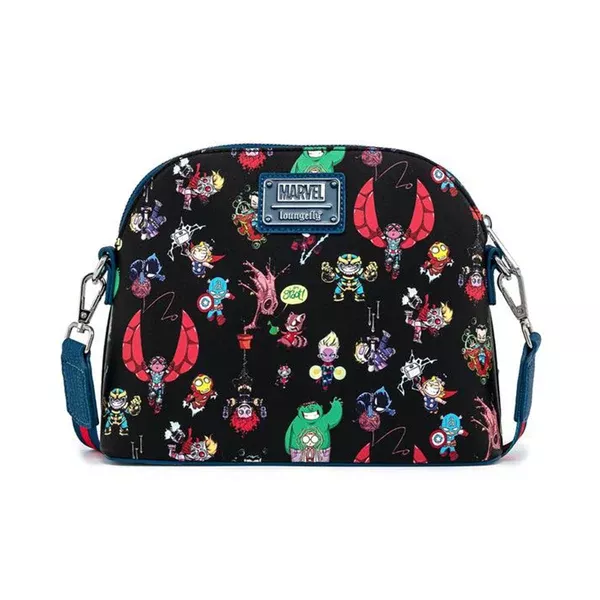 Loungefly Marvel Sy Chibi Characters Crossbody Bag Purse