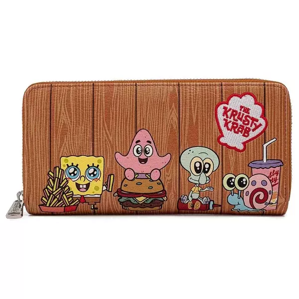 Loungefly SpongeBob SquarePants Krusty Krab Gang Zip Around Wallet