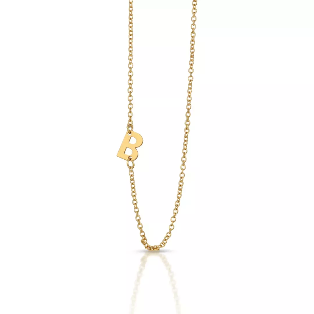 Lucky Feather Celebrate You Initial Necklace – B