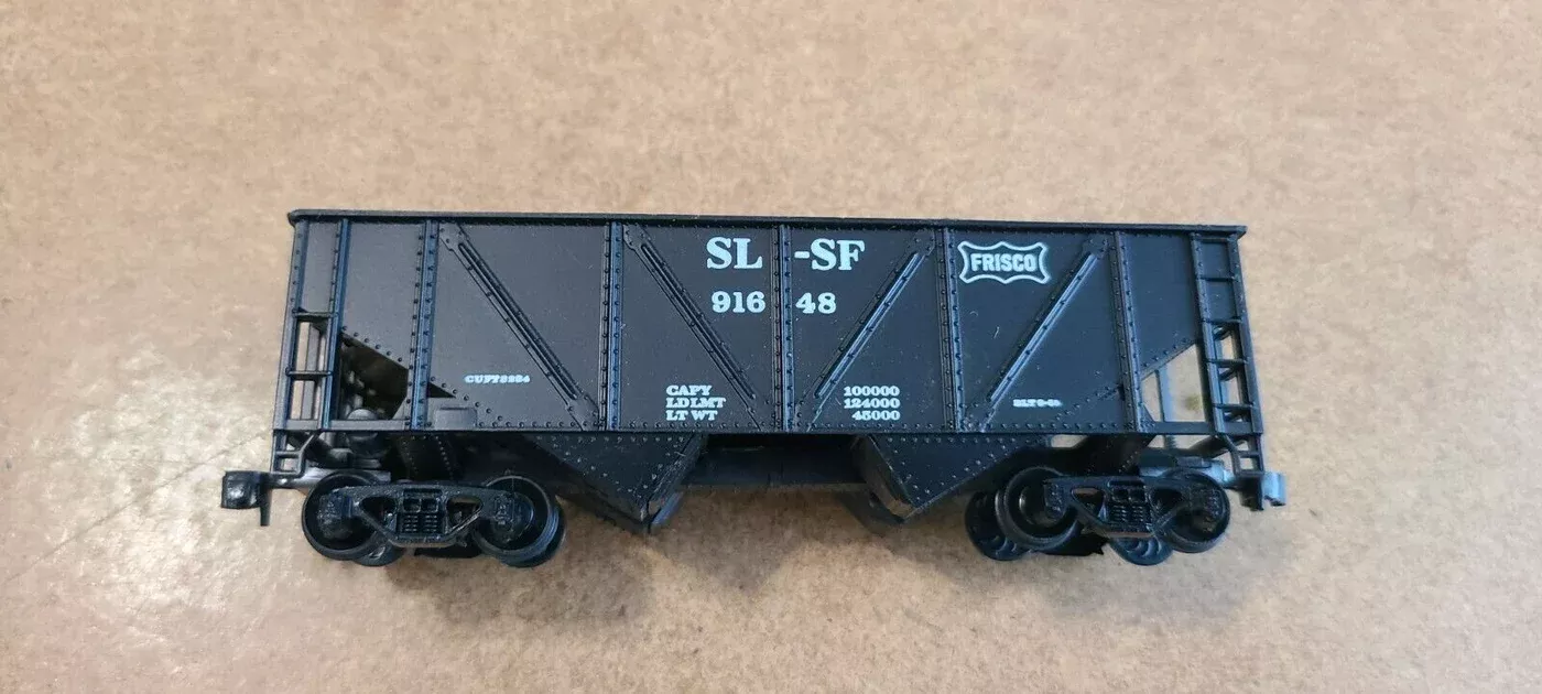 Mantua Heavies 729-12 HO Scale 2 Bay Open Hopper Kit w/ Load Frisco SLSF 91648
