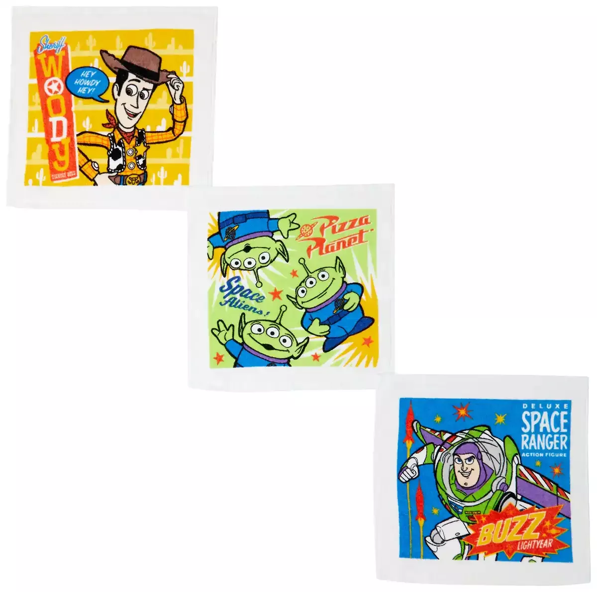 MARUSHIN Disney Toy Story Hand Towel Set 3Pcs 'Wonderful'