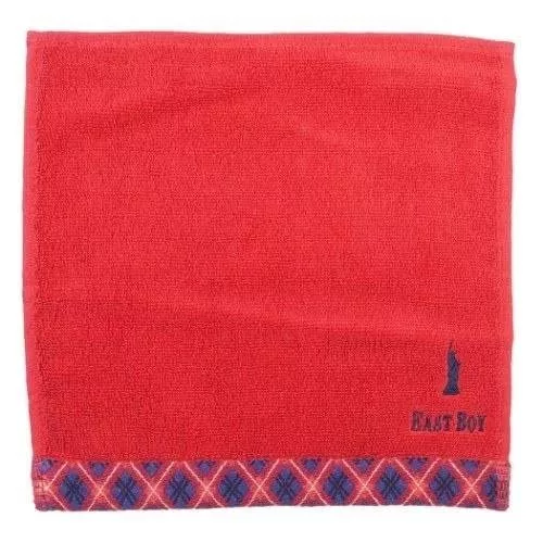 MARUSHIN East Boy 'Classical Check' Mini Towel Red