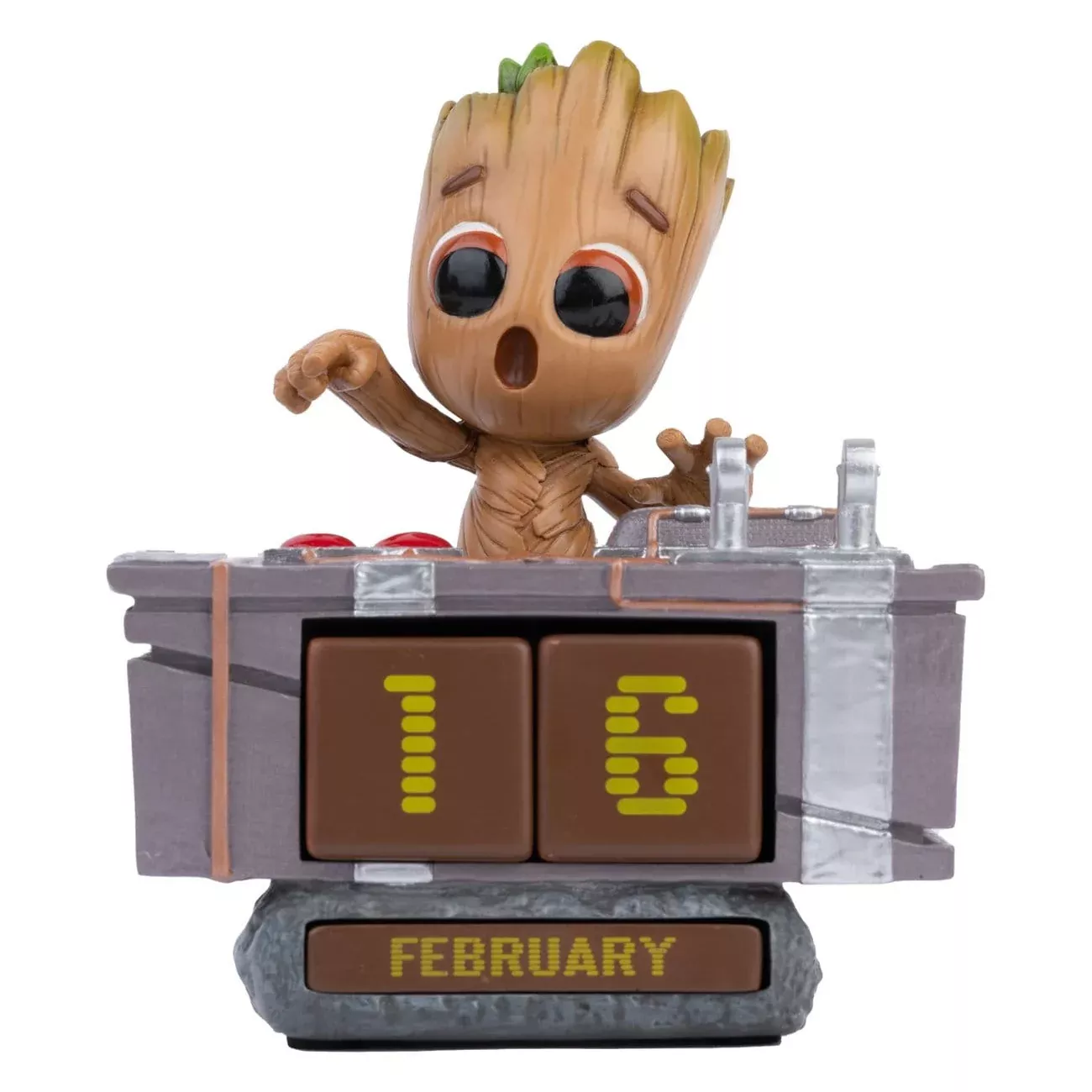 Marvel 3D Eternal Calendar Groot Death Button 12 cm