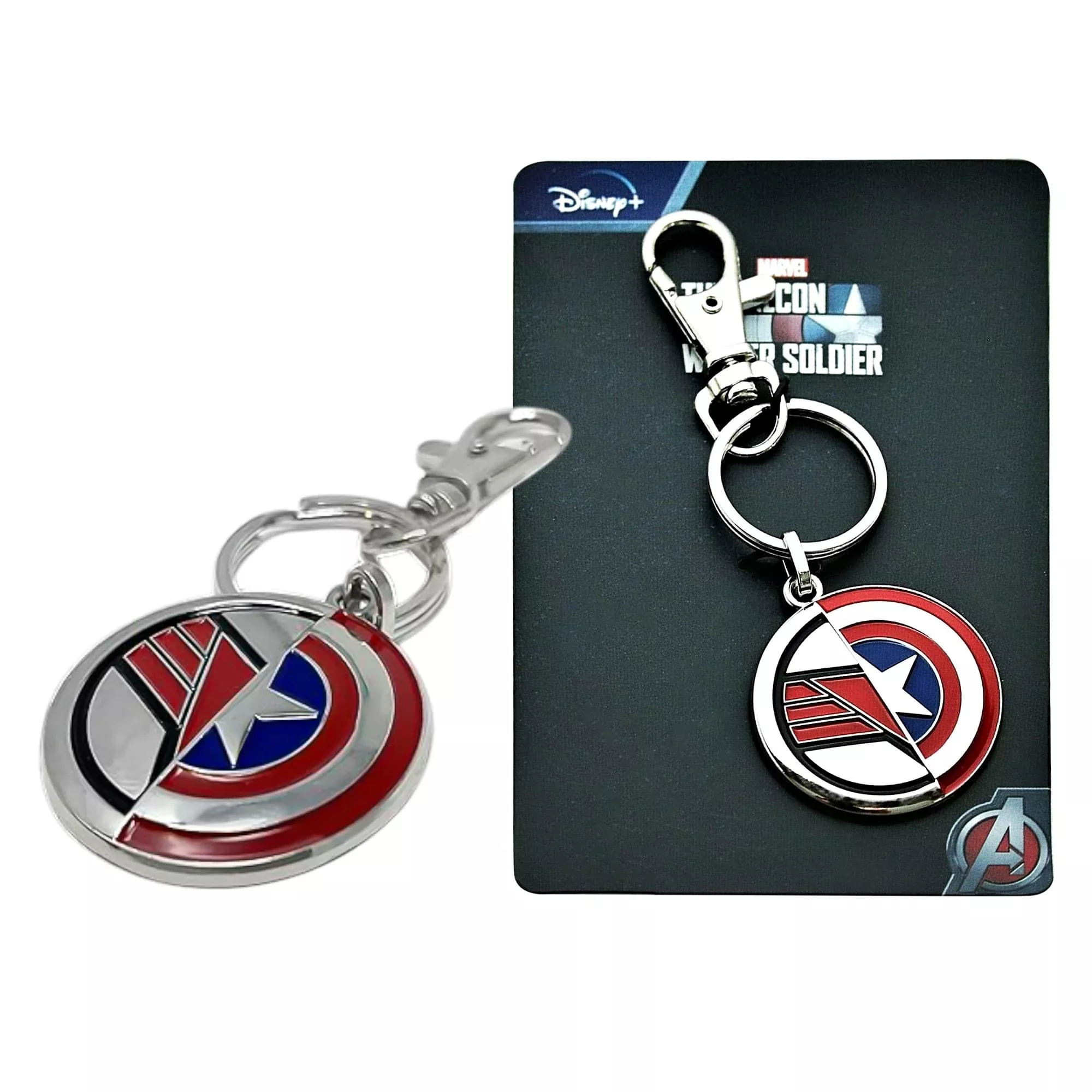 Marvel Captain America/ Falcon Shield Enamel Keychain