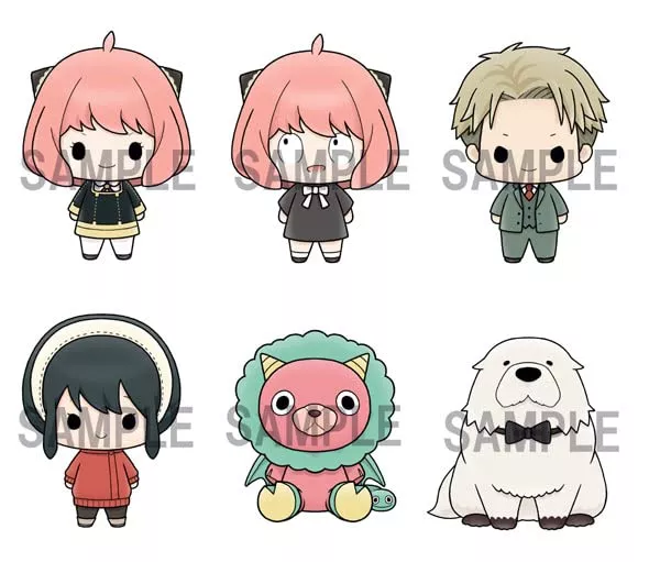Megahouse Chokorin Mascot Spy x Family Set Of 6 Japanese Completed Pvc Figures