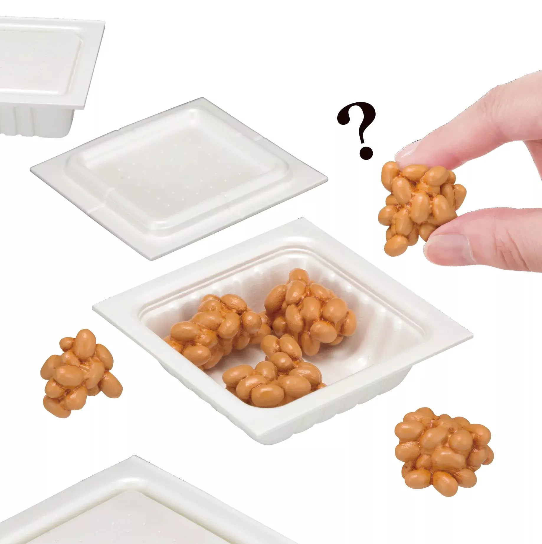 Megahouse Natto (Fermented Soybeans) Kaitai Puzzle Series Japanese Cuisine Puzzle