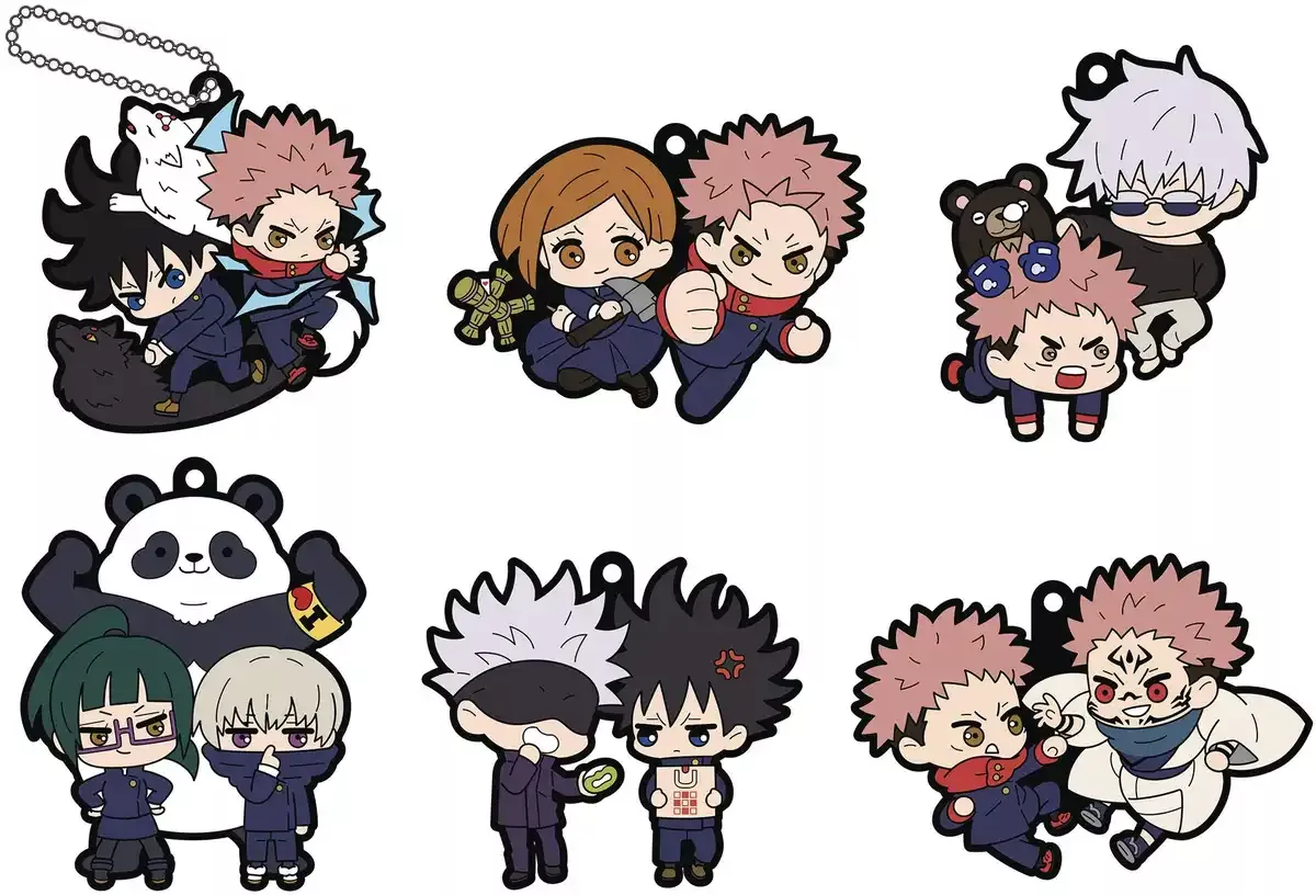 MEGAHOUSE Rubber Mascot Buddy Colle Jujutsu Kaisen Vol.1 6Pack Box