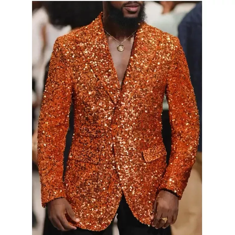 men’s fashion sequined jacket