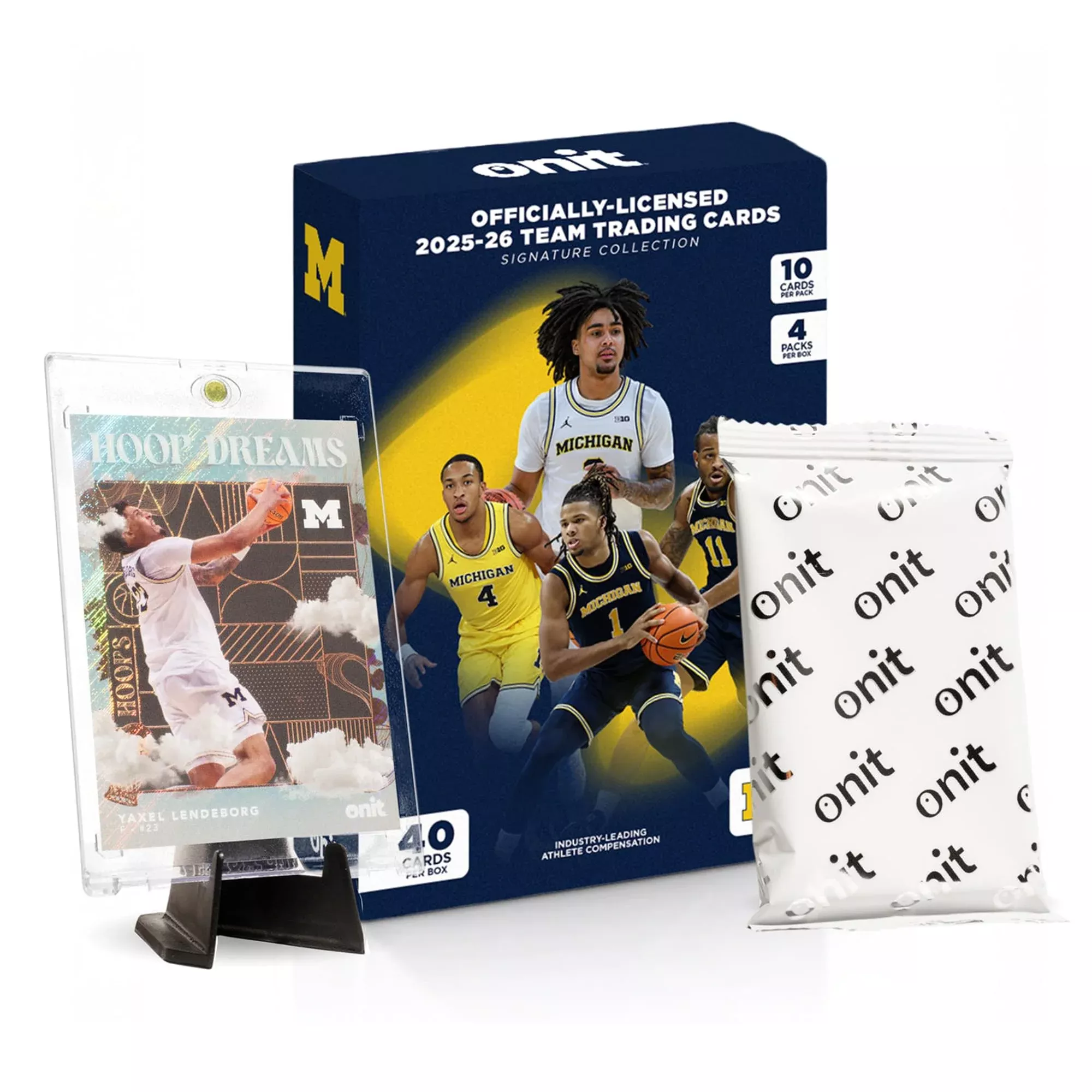 Michigan Wolverines NCAA Basketball 2025/26 ONIT Series Value Box | 4 Packs