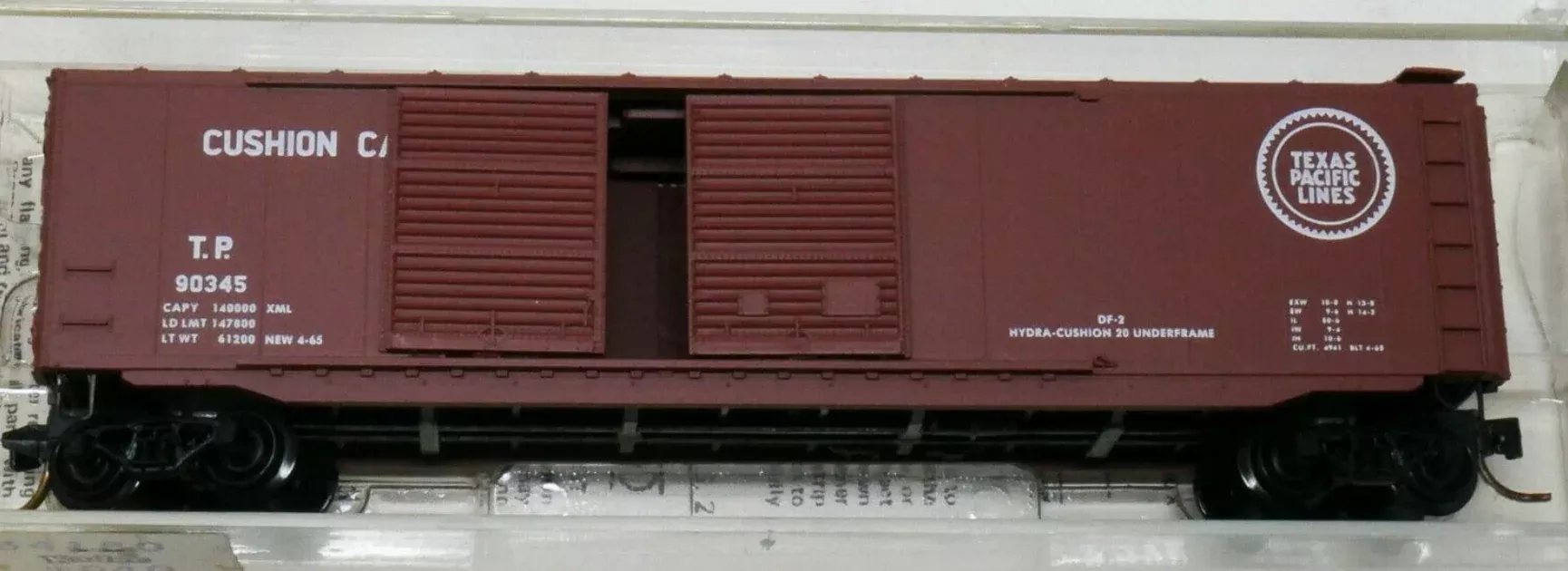 Micro-Trains 34180 N Scale 50' Boxcar Texas & Pacific T&P 90345