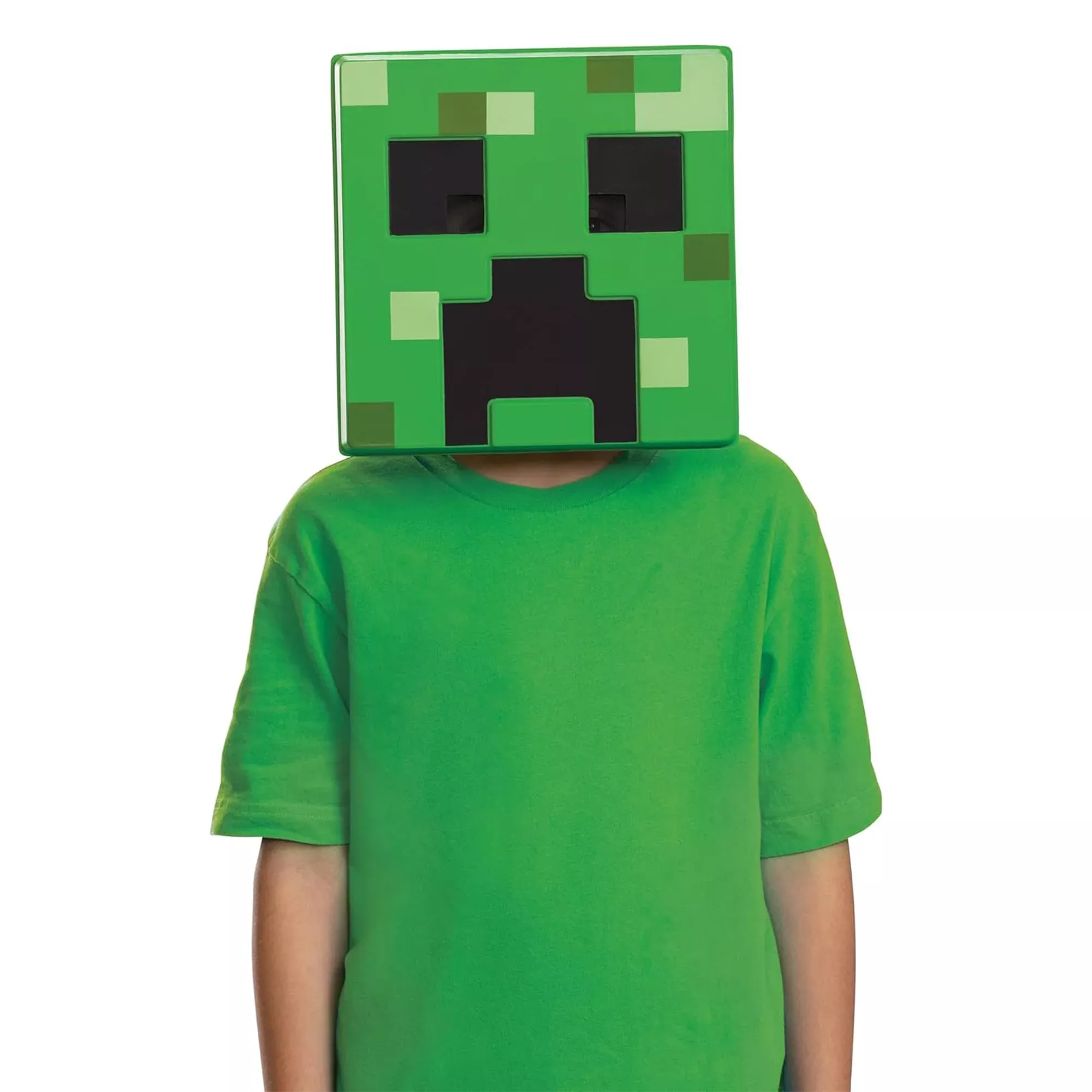 Minecraft Creeper 3D Paper Child Mask Mask | One Size Fits Most