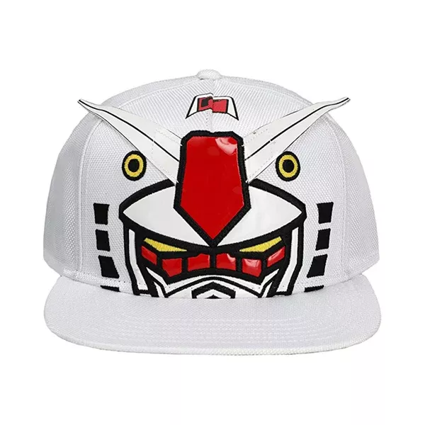 Mobile Suit Gundam Bigface Nylon Flat Bill Snapback Hat