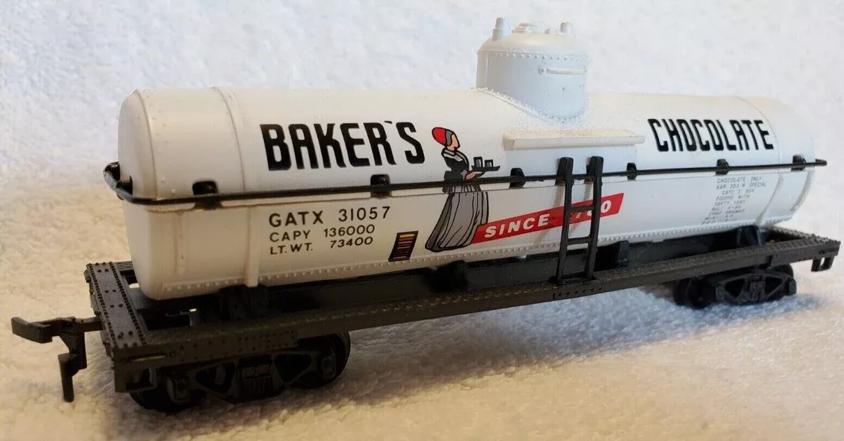 Model Power 8107 HO Scale Chemical Tank Car Baker's Chocolate GATX 31057