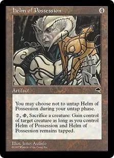 MtG Tempest Rare Helm of Possession