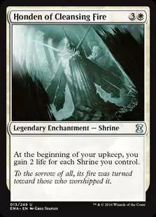 MtG Trading Card Game Eternal Masters Uncommon FOIL Honden of Cleansing Fire #13