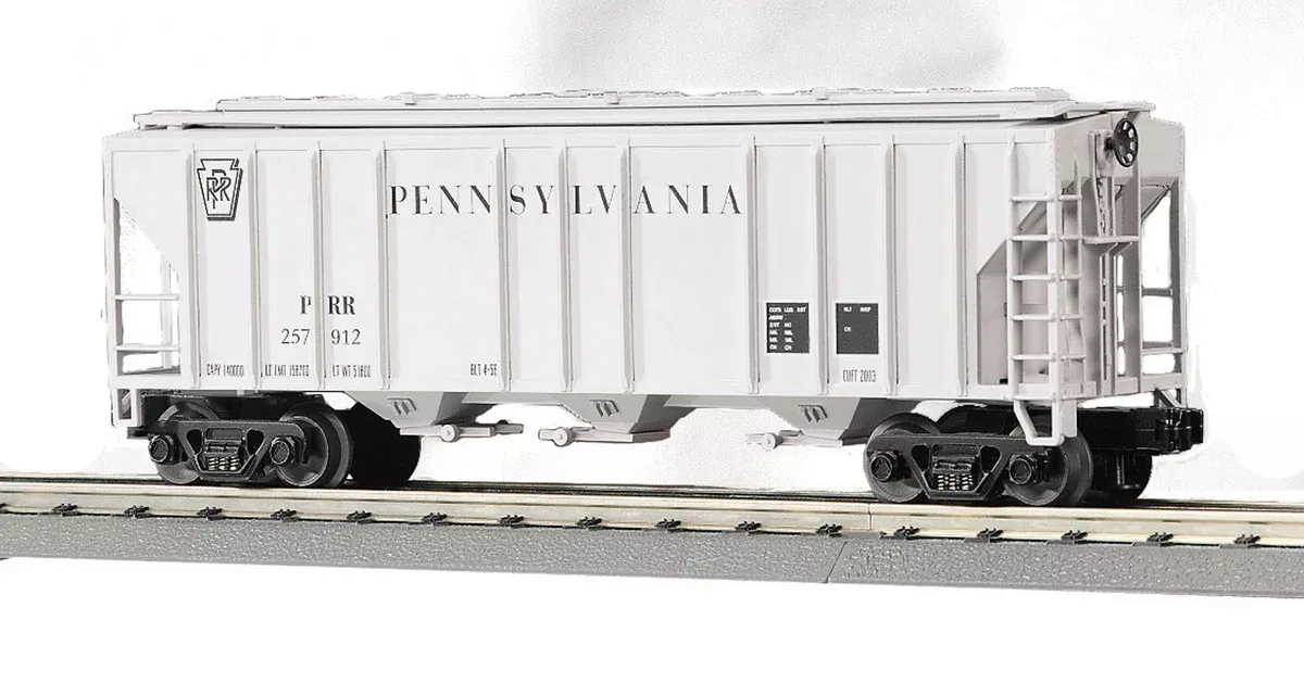 MTH 30-7537 O Gauge RailKing PS-2 Covered Hopper Pennsylvania Railroad PRR