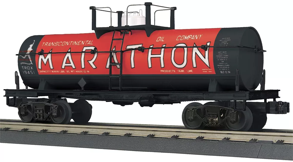 MTH Railking 30-73611 O Gauge 3 Dome Tank Car Marathon TROX 19451