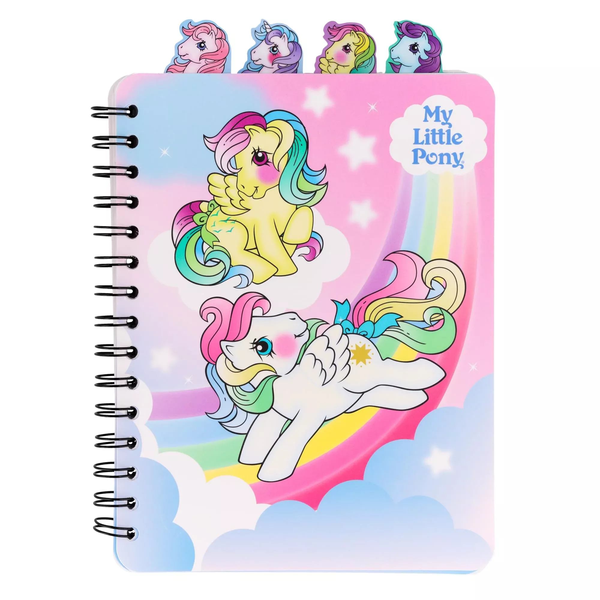 My Little Pony 4-Tab Spiral Notebook With 160 Dotted Sheets | 6 x 9 Inches