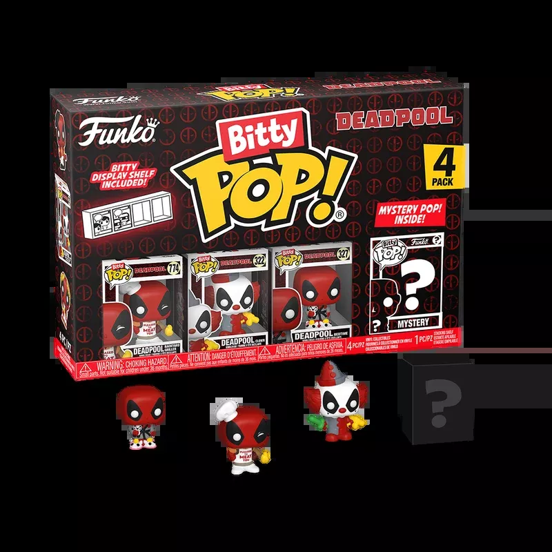 Mystery Bitty: Marvel: Deadpool 4-Pack Series 1