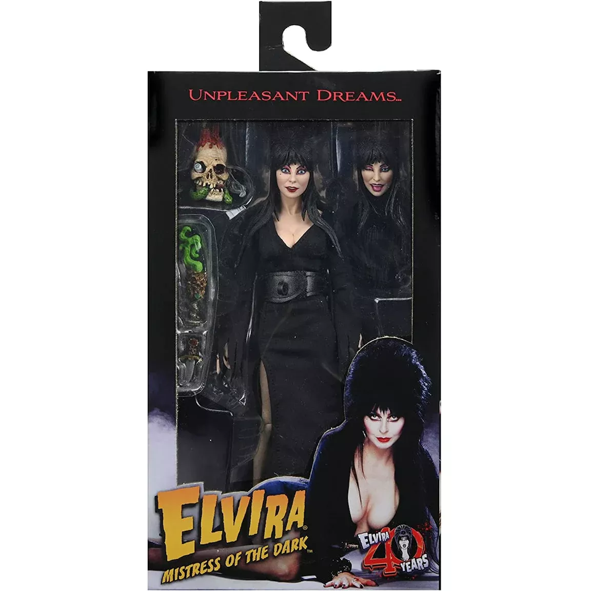 NECA Elvira, Mistress of the Dark – 8? Clothed Action Figure – Elvira