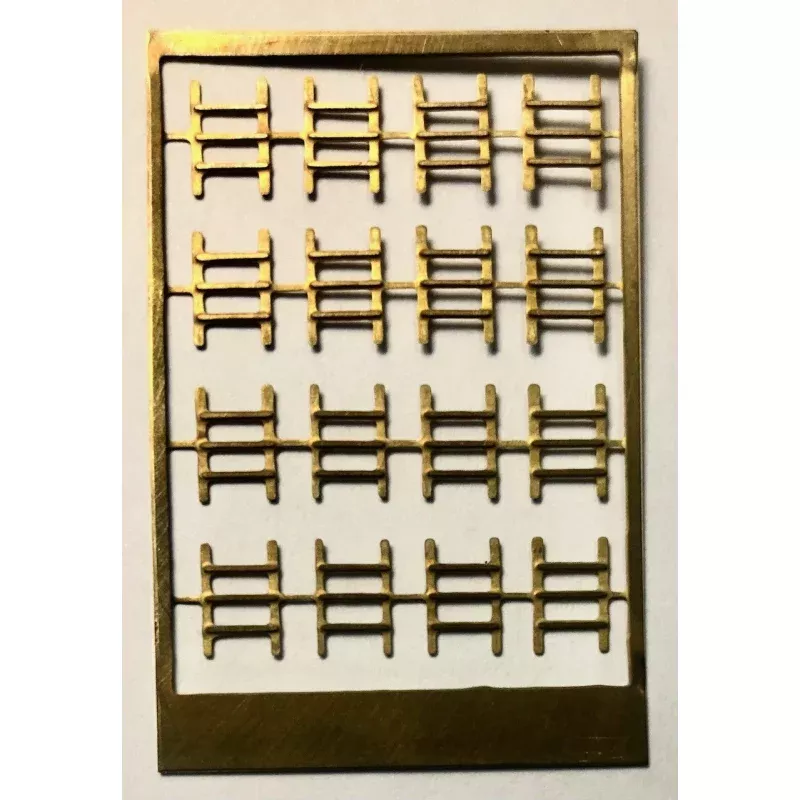 New - FO Etch Brass Rear Window Bars - will do 4 cars - Ozzy Brass