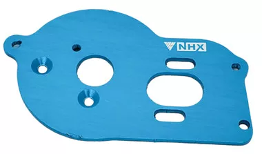 NHX RC Aluminum Motor Mount Plate w/ Heat Sink Fins for Losi Mini-T 2.0 -Blue