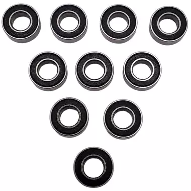 NHX RC Steel Ball Bearings 4x8x3mm, 10 pcs, Rubber Sealed, PTFE Coated