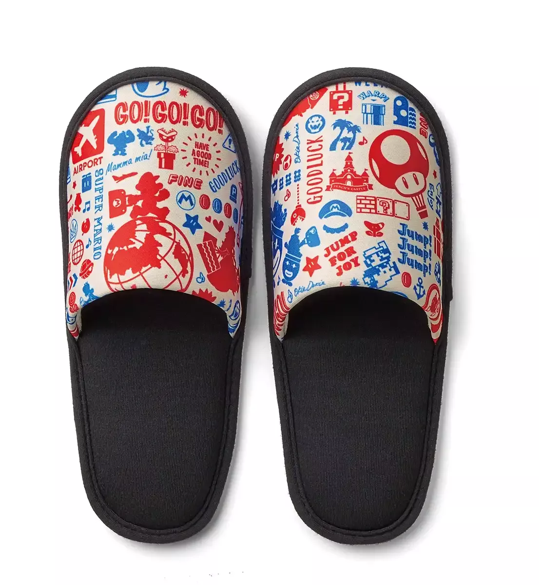 NINTENDO Super Mario Portable Slippers Original Travel Pattern