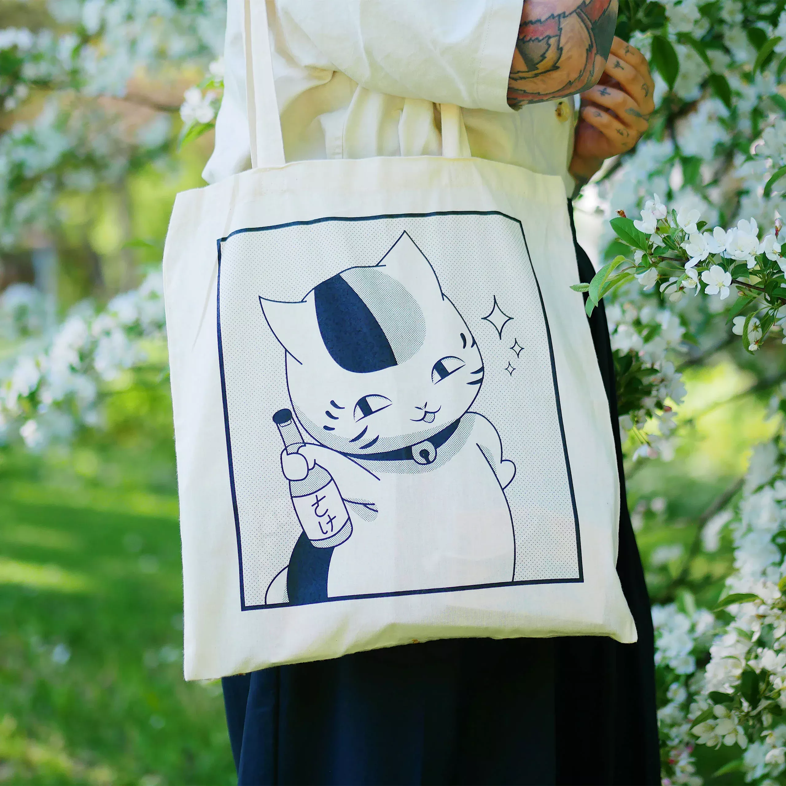 Nyanko Sensei Tote Bag for Natsume's Book of Friends Fans