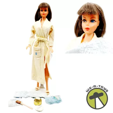 Original Vintage 1966 Twist N Turn Barbie Doll in Singing in the Shower Fashion