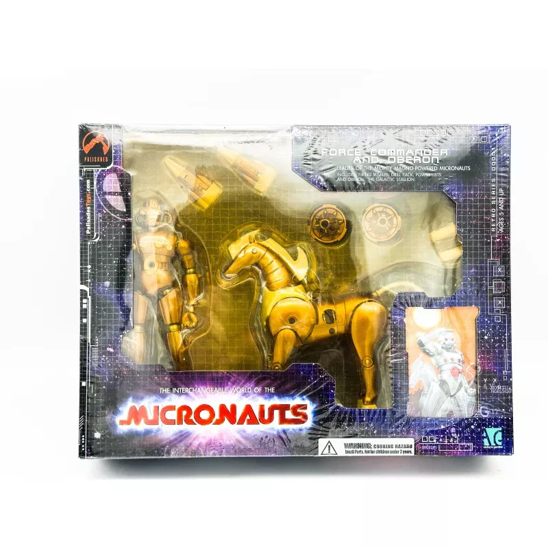 Palisades Micronauts Gold Force Commander And Oberon Employee Gift set