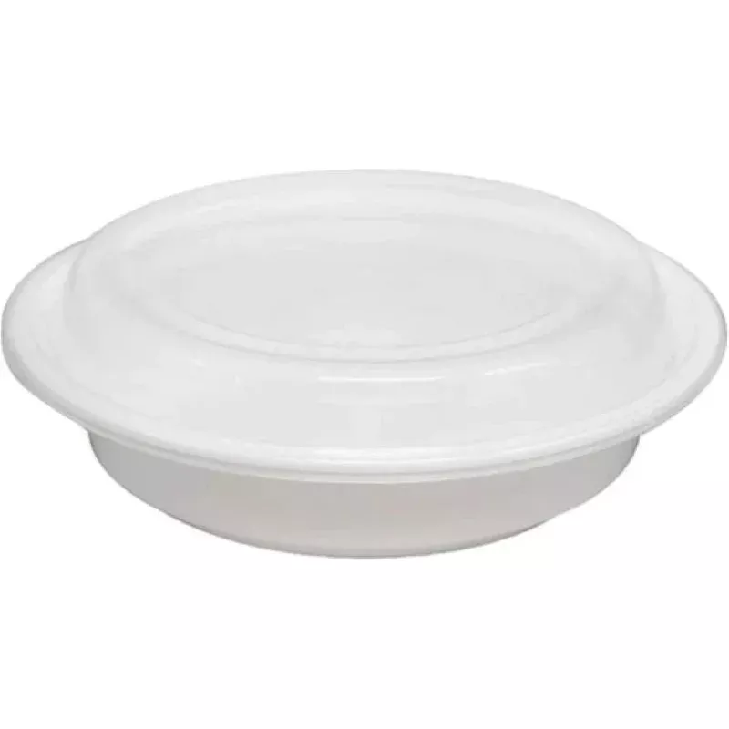PCM 8 Round Microwave-Safe Takeout Containers, 38oz 150 Sets