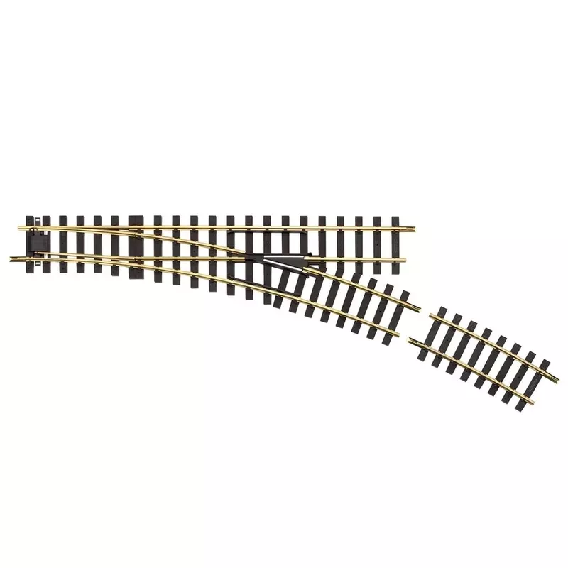 PIKO 35227 G Scale Manual Switch Right Hand 22.5 Degree and Curved Rail G-R7 7.5 degree