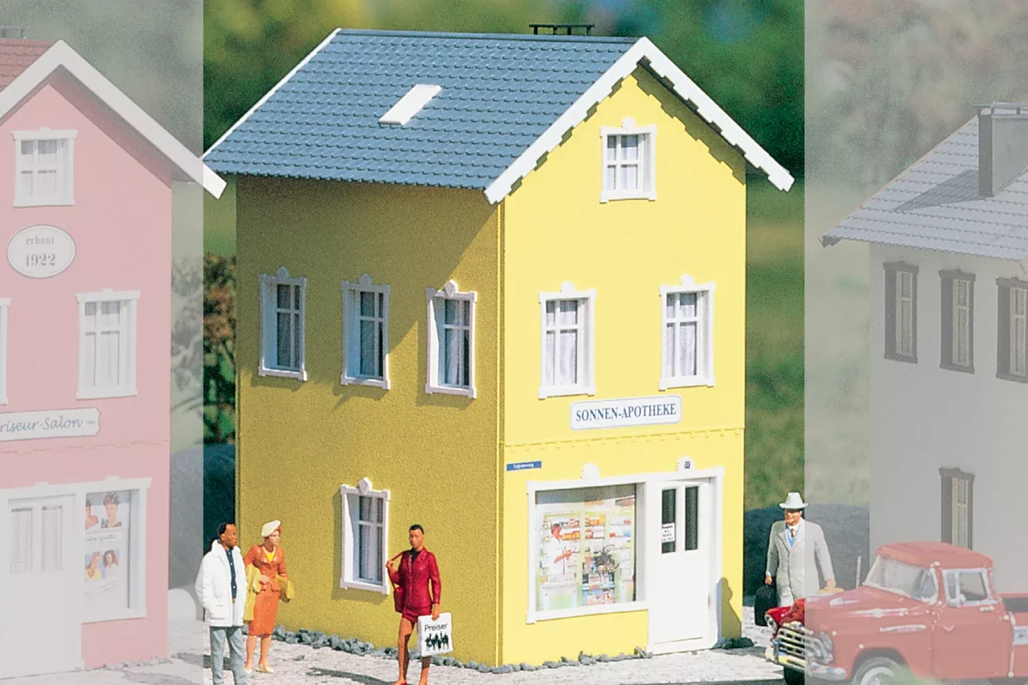 Piko 62067 G Scale Garden City Sunny Pharmacy, Building Kit
