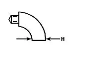 Plastruct 95044 EF-8 90 Degree Female Elbows
