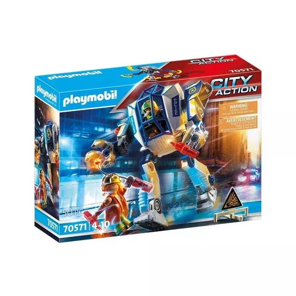 Playmobil City Action Special Operations Police Robot Building Set 70571