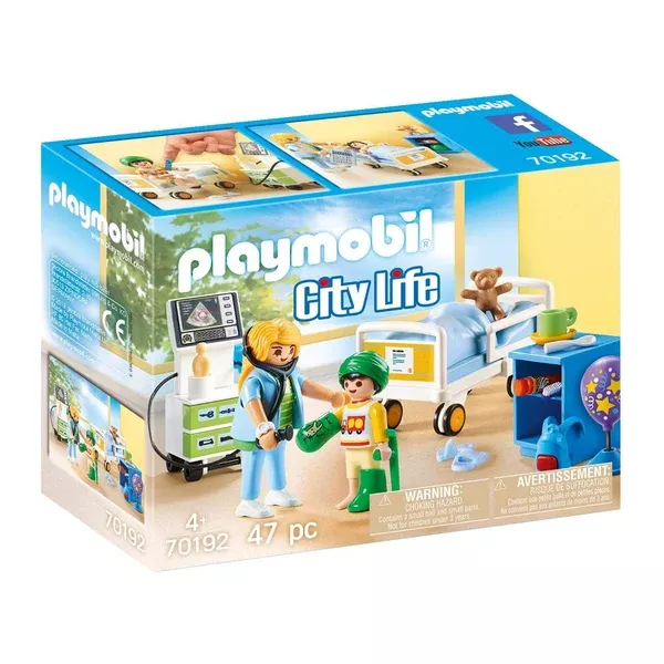 Playmobil City Life Childrens Hospital Room 70192