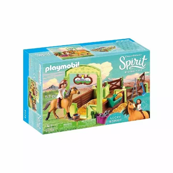Playmobil Dreamworks Lucky And Spirit Building Set 9478