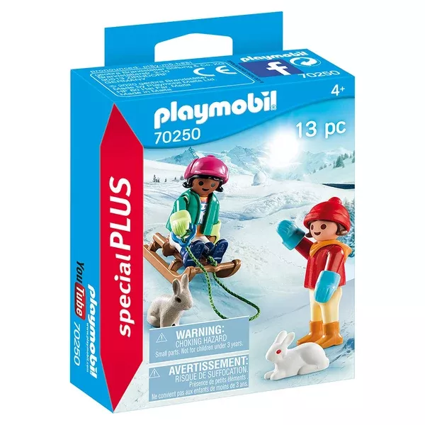 Playmobil Special Plus Children With Sleigh Building Set 70250