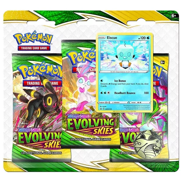 Pokemon Sword And Shield Evolving Skies 3 Pack Set