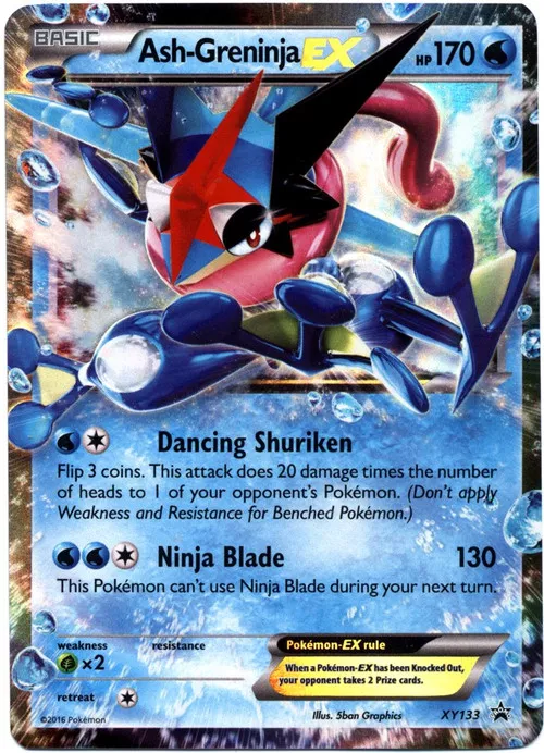 Pokemon X & Y Promo Ultra Rare Ash-Greninja EX XY133