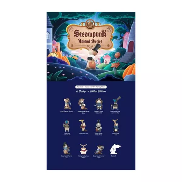 Popmart Steampunk Animal Series Blind Box Mini Figure