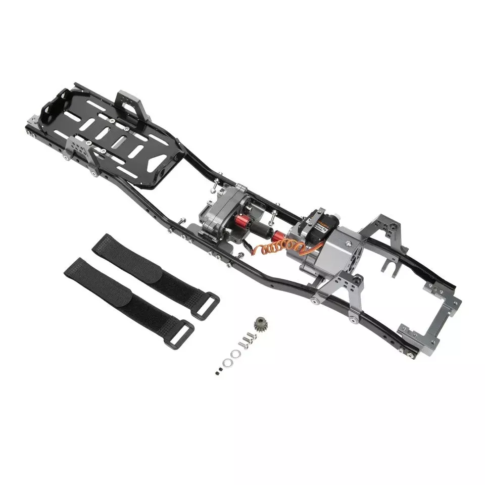 Powerhobby 313mm Wheelbase Aluminum Chassis w Gearbox Axial SCX10 SCX10 II