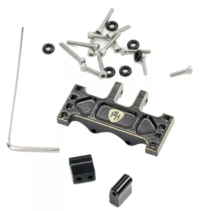 Powerhobby CX24128 SCX24 Brass Adjustable Servo Mount for Reefs or Emaxx