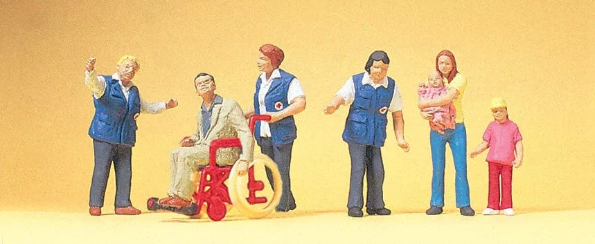 Preiser 10534 HO Scale Travellers Aid Figure Set