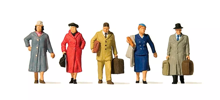 Preiser 10662 HO Scale Era III Passengers Set 1 Figures