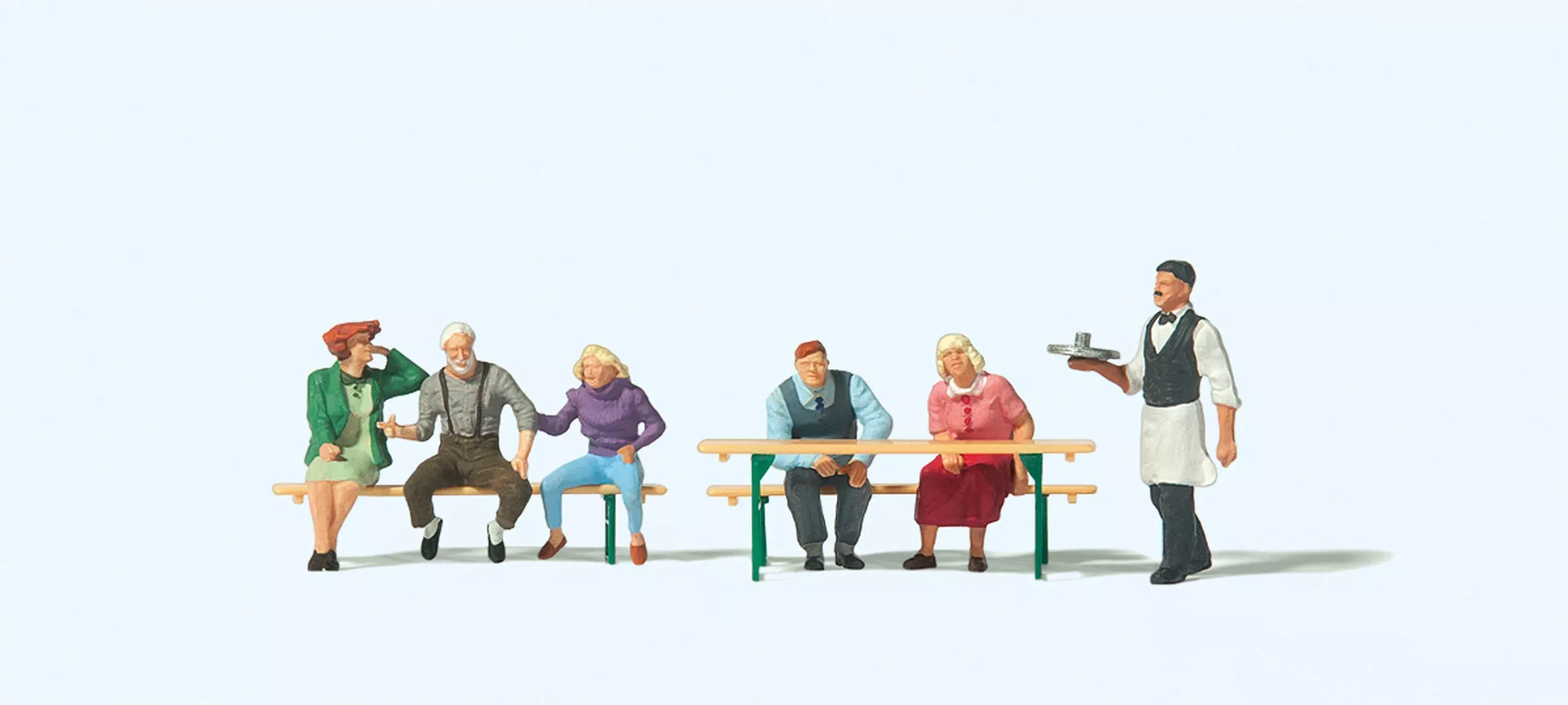 Preiser 10782 HO Scale Wine Festival Goers Set 1 Figure Set